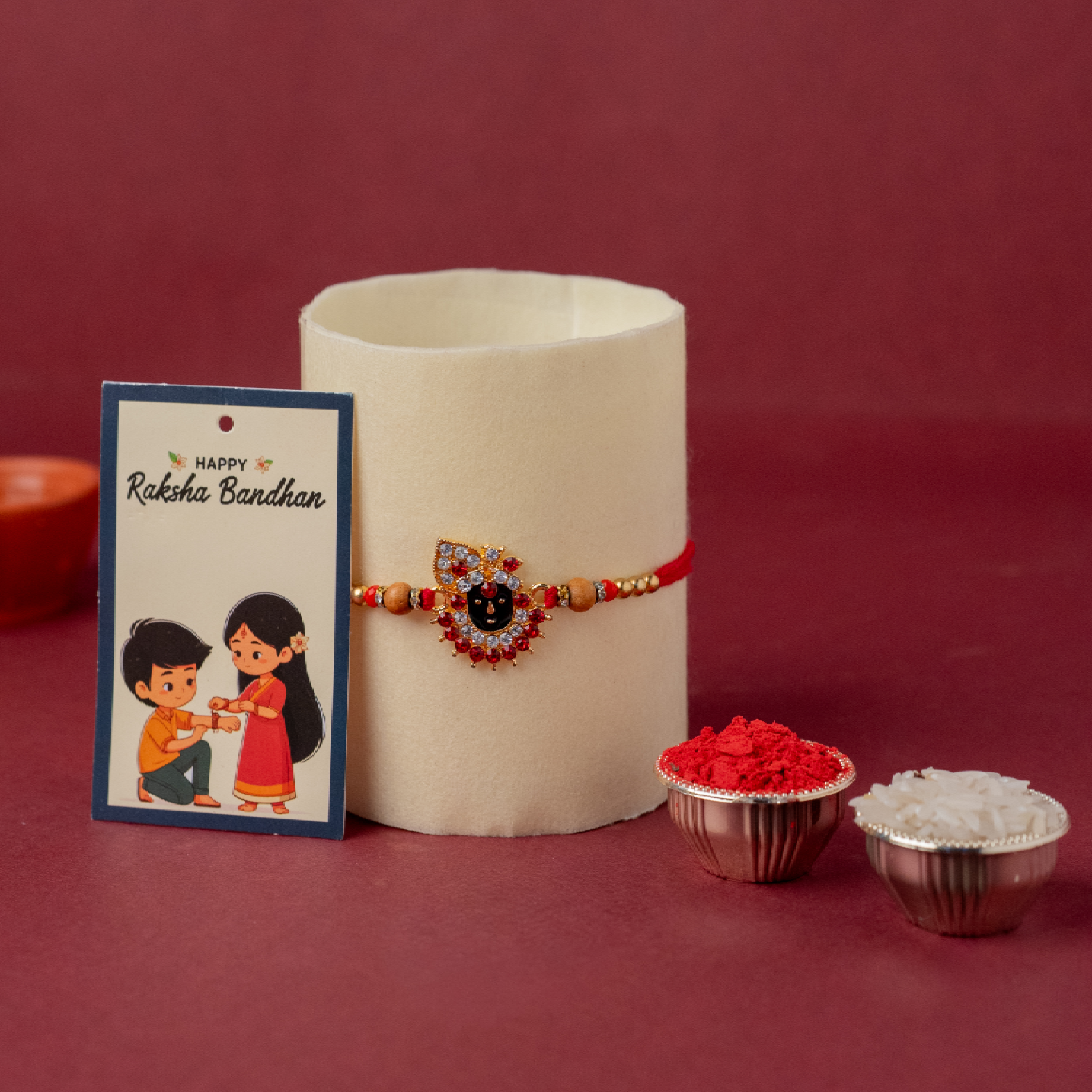 Krishna Rakhi & Basket Hamper