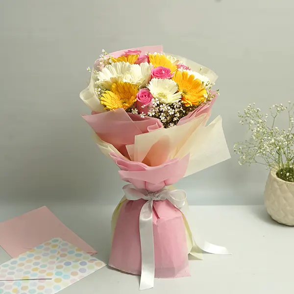 Radiant Gerbera & Rose Bouquet
