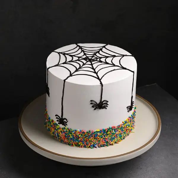 Spider Halloween Pineapple Cake