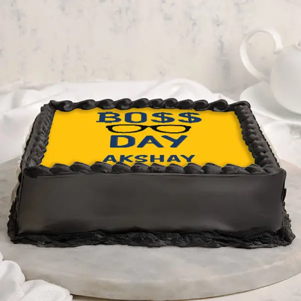 Boss Day Choco Cake