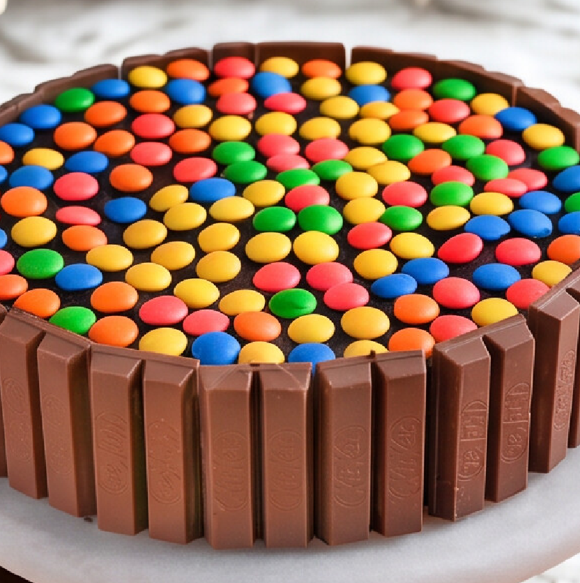 Kitkat Gems Cake