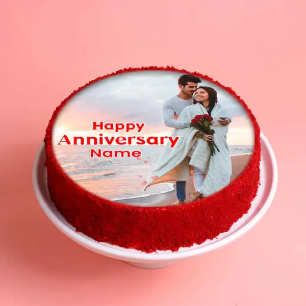 Red Velvet Photo Cake