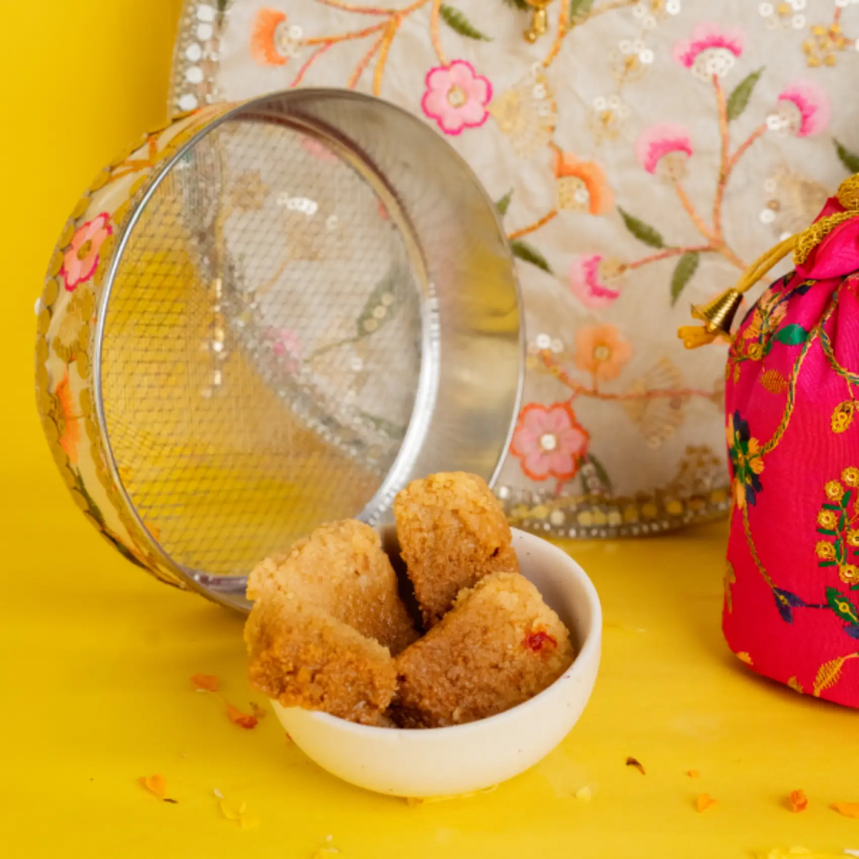 Chauth Thali with Milk Cake