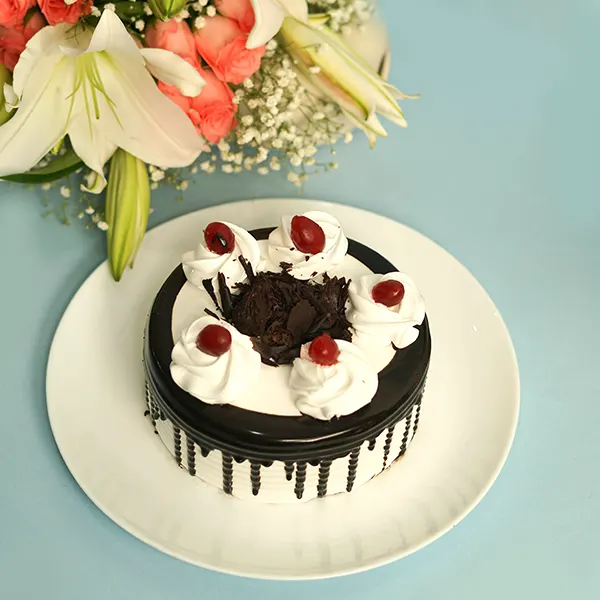 Love Burst with Black Forest Cake