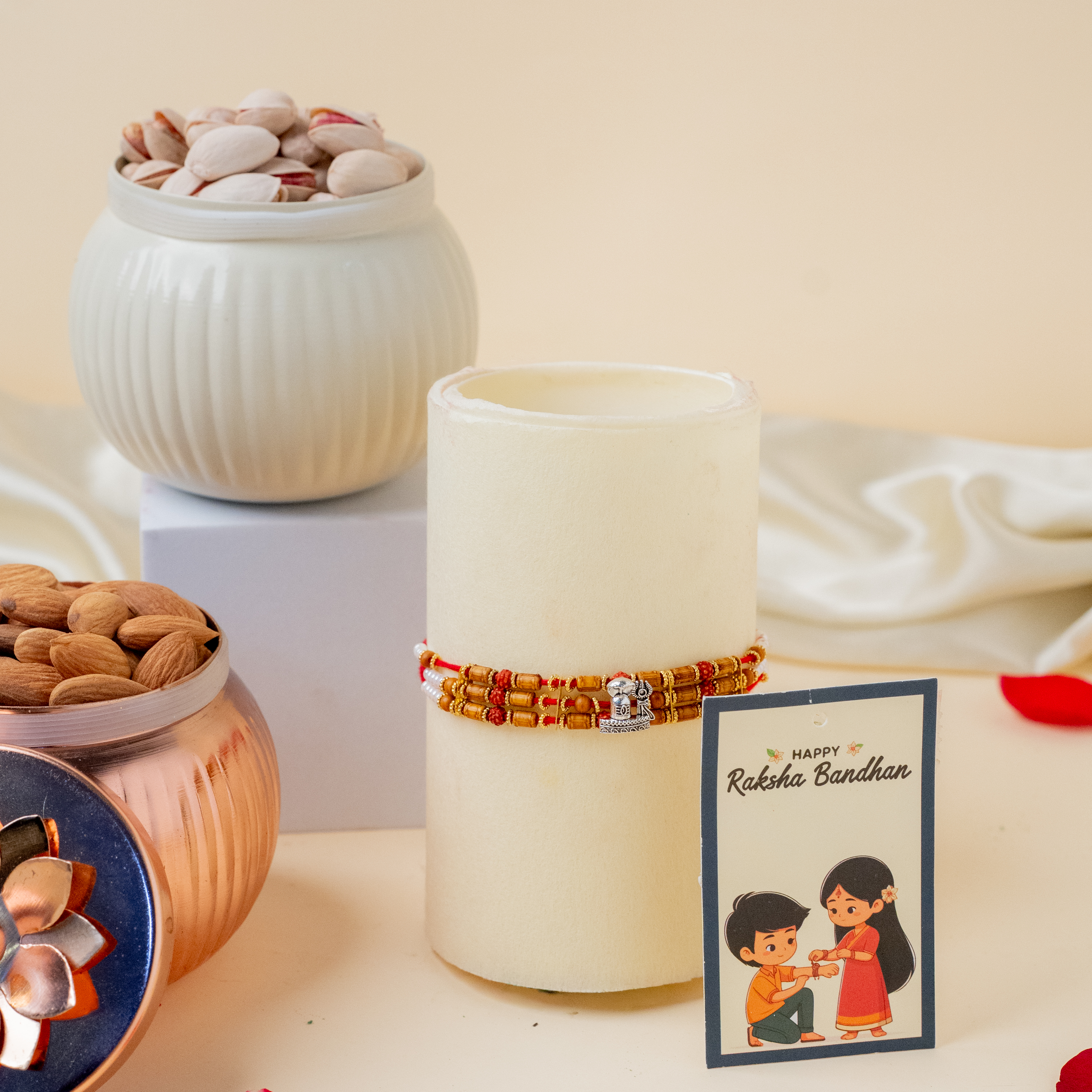 Mahadev Rakhi & Dry Fruits Combo
