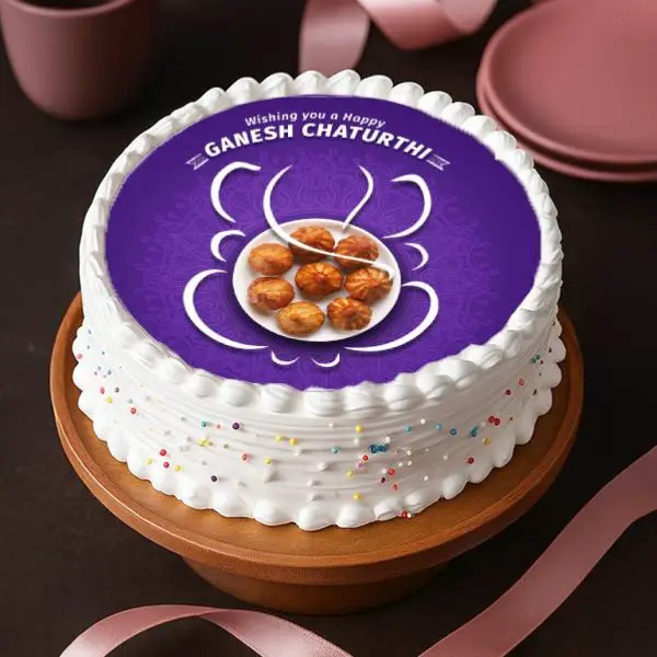 Ganesh Modak Pineapple Cake