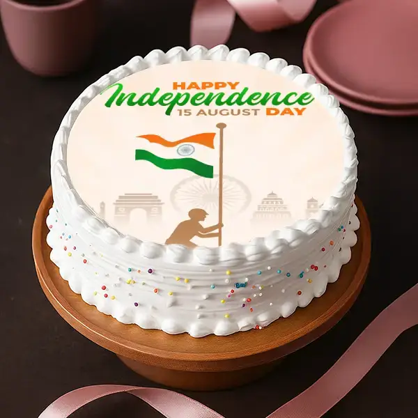 Independence Day Pineapple  Photo Cake