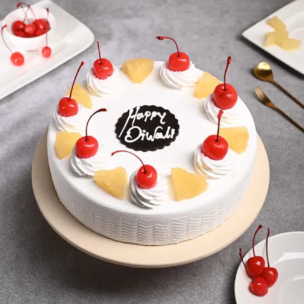 Happy Diwali Pineapple Cake