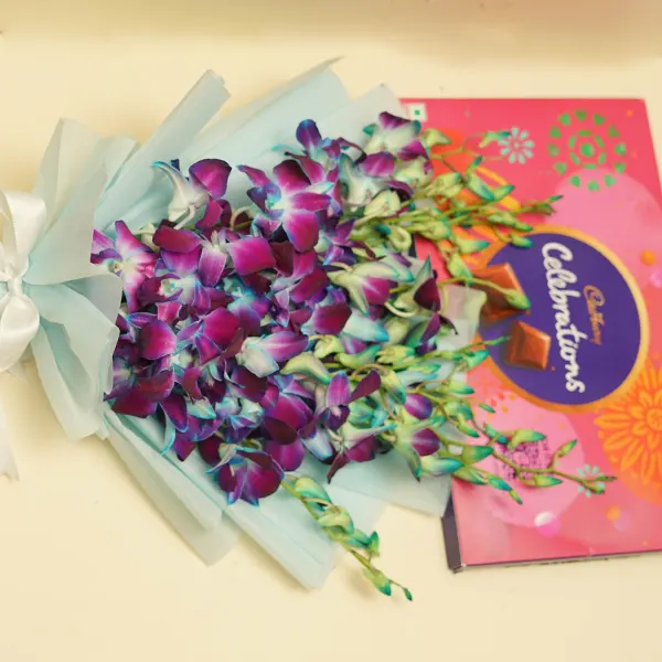 Gorgeous Orchids with Cadbury Celebrations