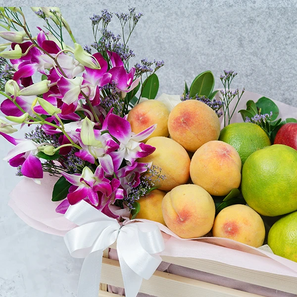 Lush Floral Fruit Box
