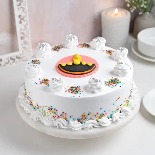 Diya Design Vanilla Cake