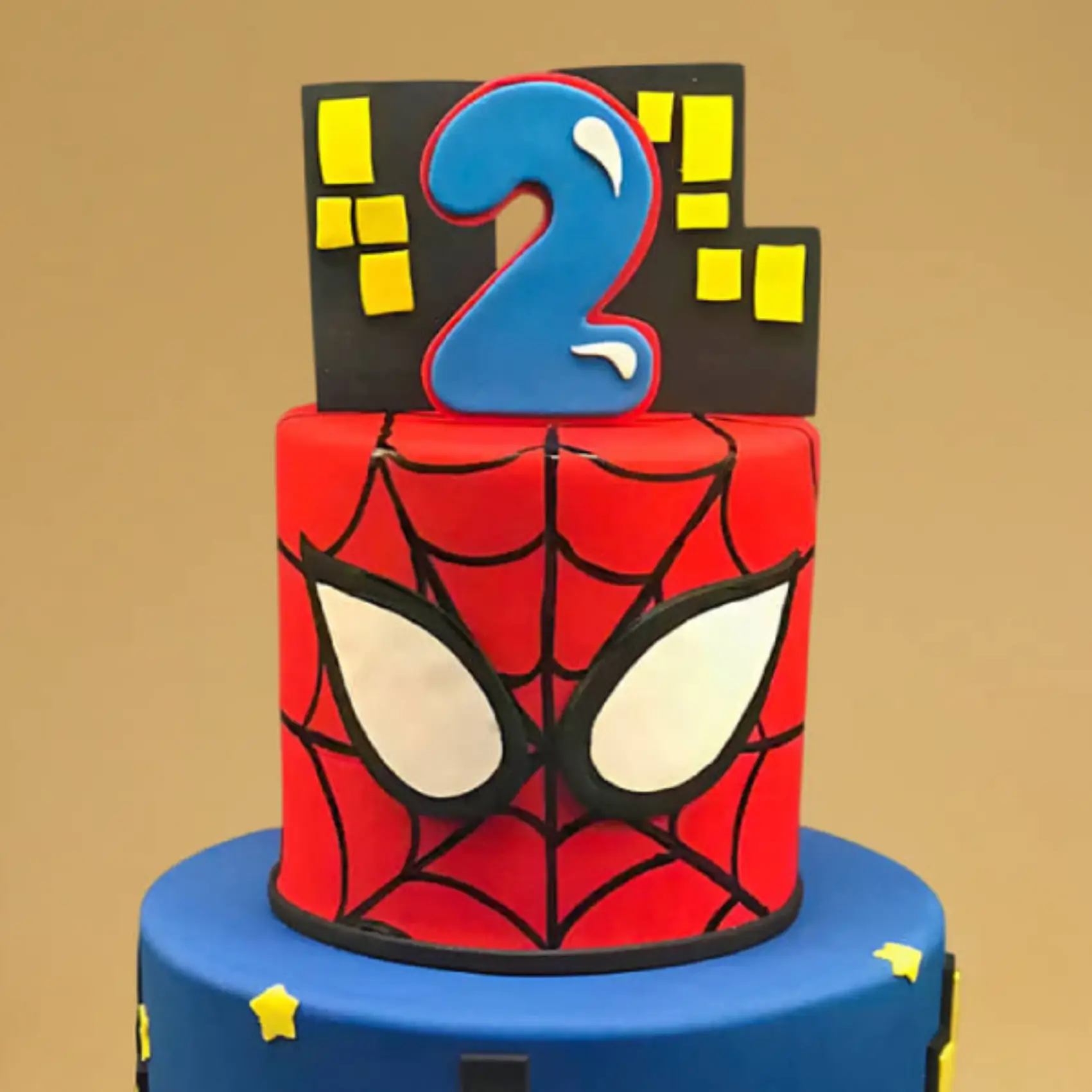 Spiderman Fondant Cake