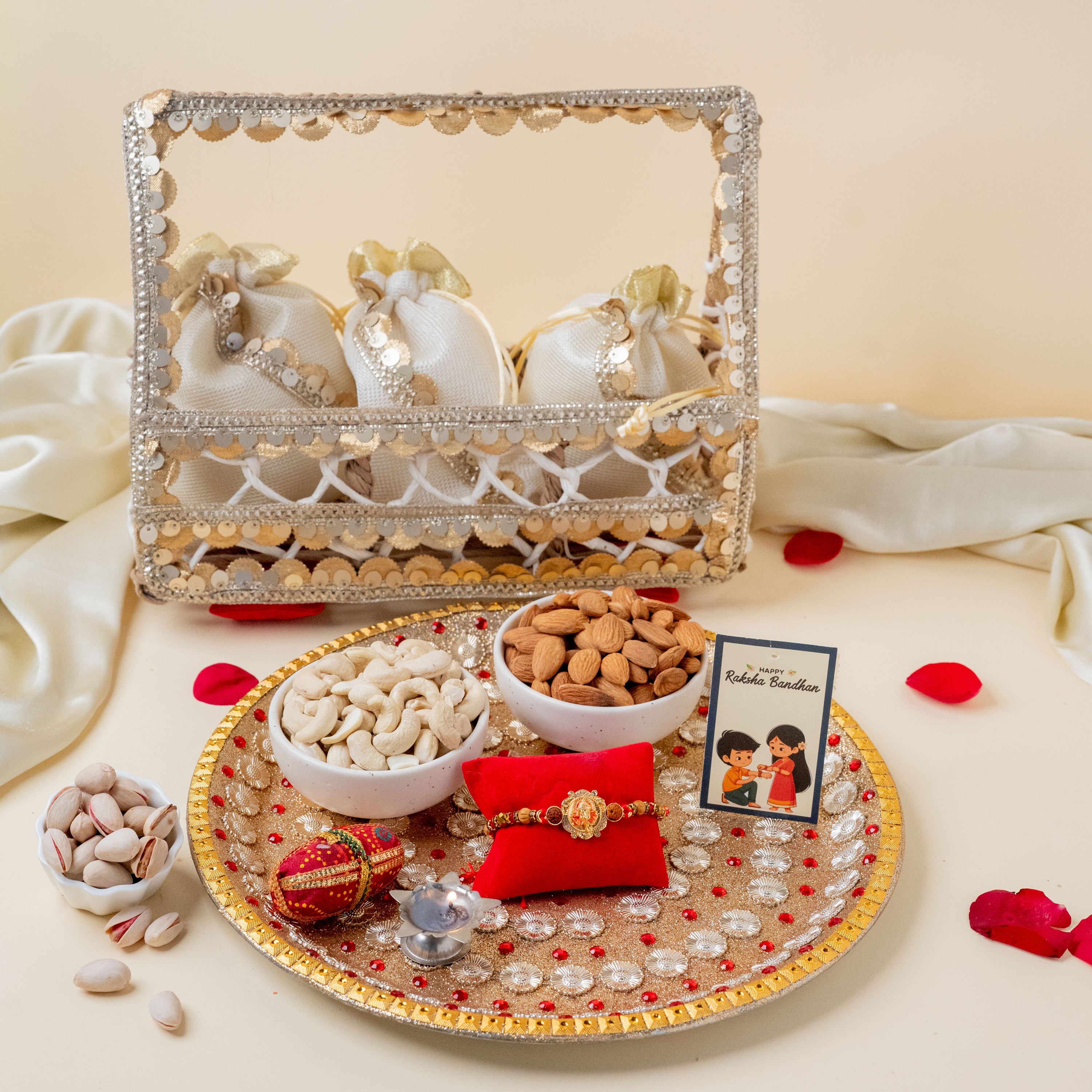 Ganesh Rakhi with Dry Fruits