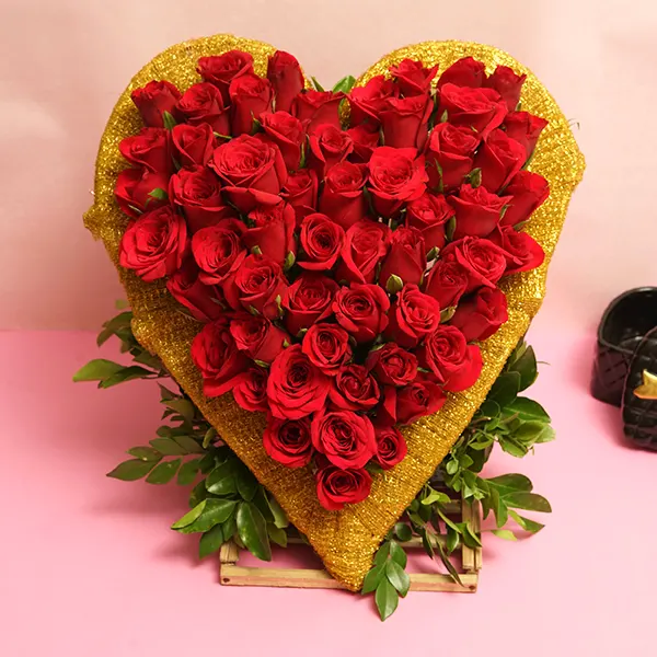 Heart of Roses & Cadbury Treat