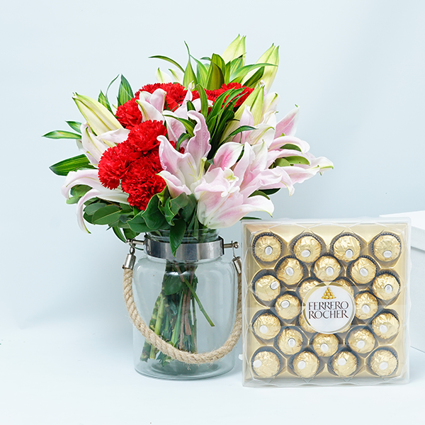 Elegant Lily N Choco Box