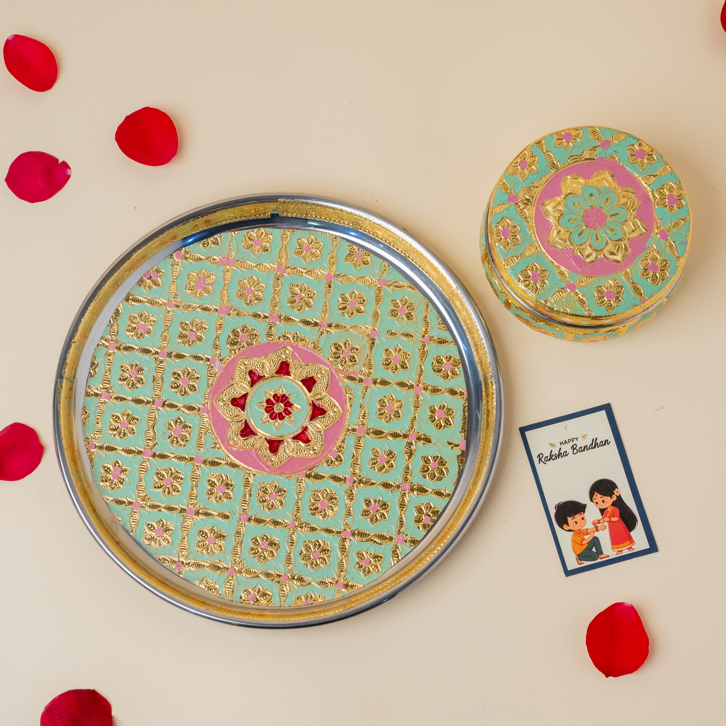 Elegant Rakhi & Laddoo