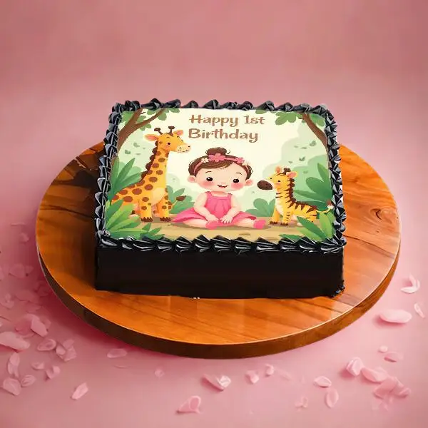 Jungle Safari Photo Cake