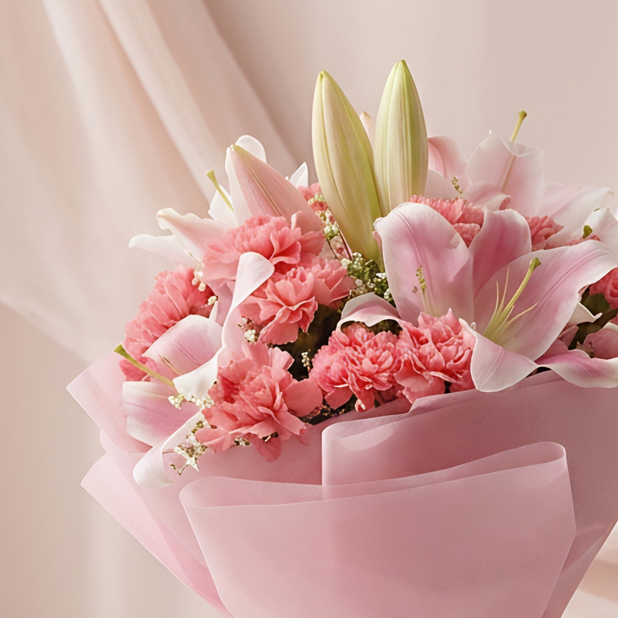 Oriental Lilies & Carnation Bouquet