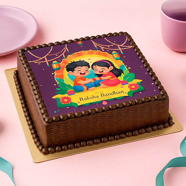Rakhi Themed Chocolate Cake