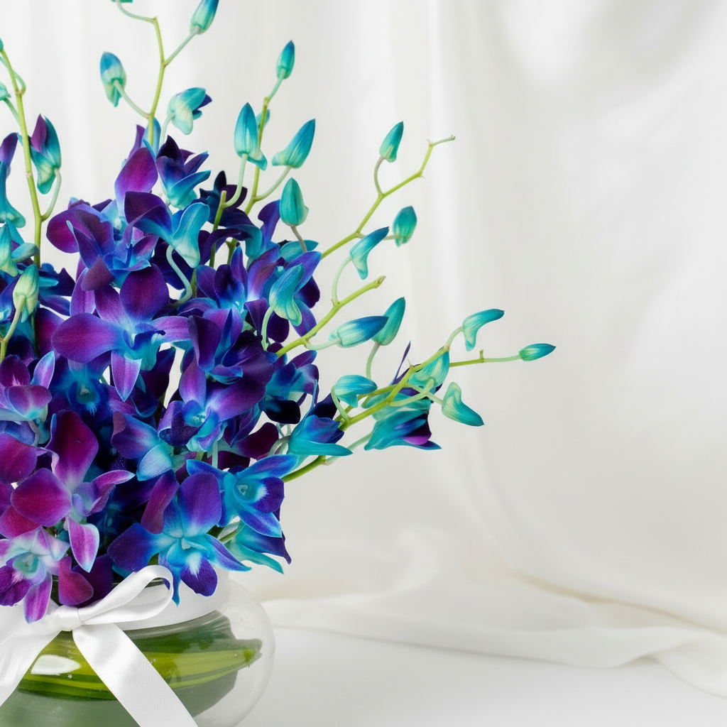 Royal Blue Orchid Vase Royal Blue Orchid Vase