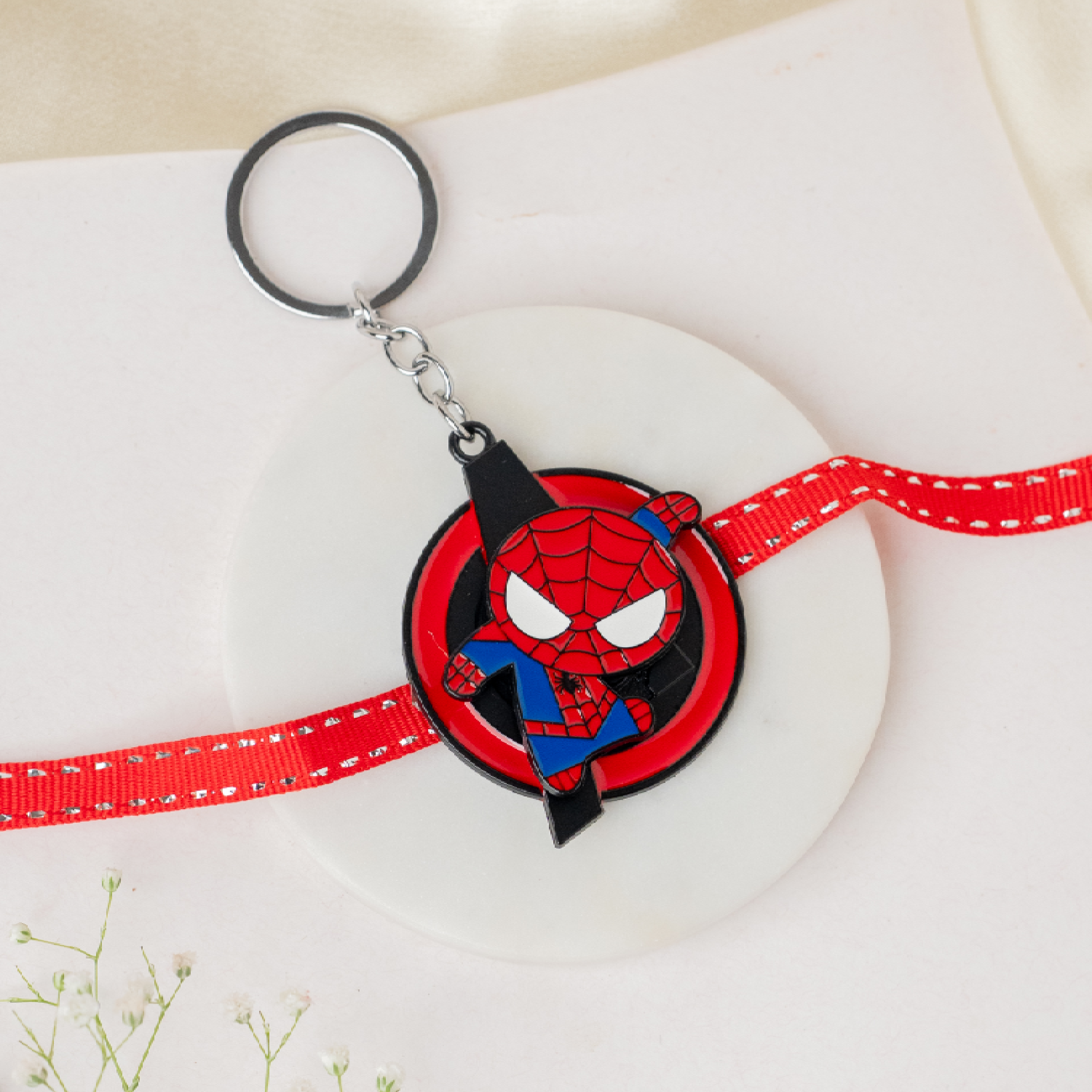 Spiderman Keychain Rakhi & Hamper Spiderman Keychain Rakhi & Hamper