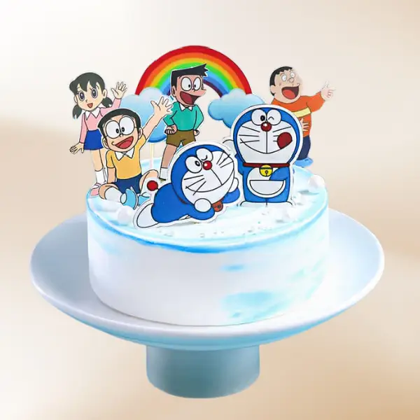 Rainbows Doraemon Cake