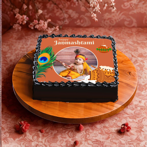 Janmashtami Photo Cake