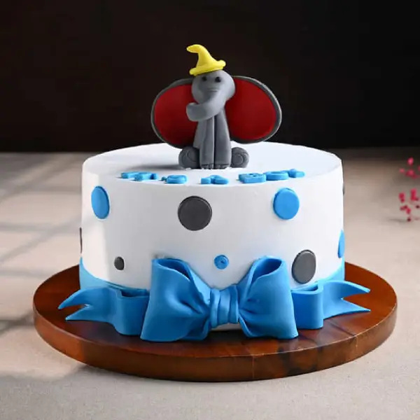 Baby Boy Elephant Cake