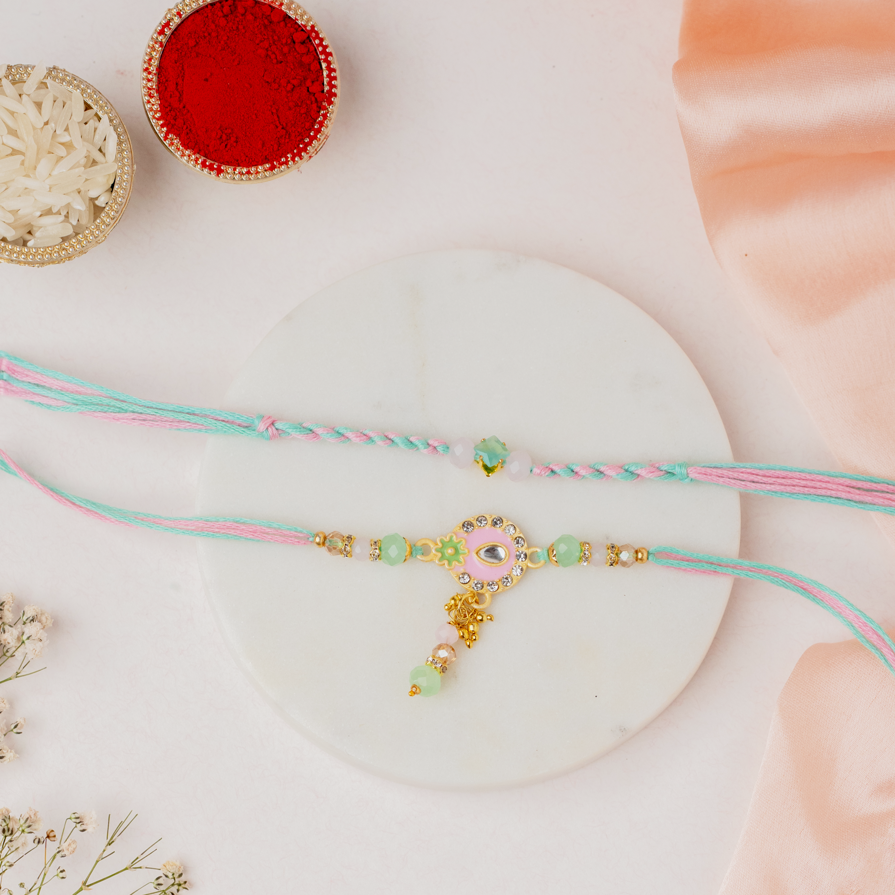 Pastel Rakhi & Dodha