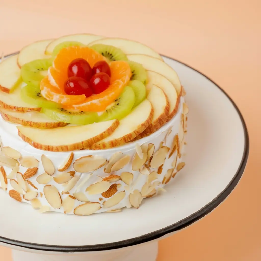 Fresh Fruit Cake Half Kg